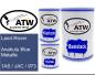 Preview: Land-Rover, Anahulu Blue Metallic, 1AS / JAC / 973: 500ml Lackdose + 500ml Klarlack + 250ml Härter - Set, von ATW Autoteile West.